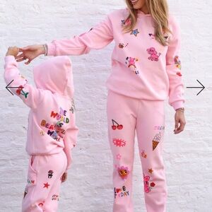 Lola & the boys Doodle art set pink size L